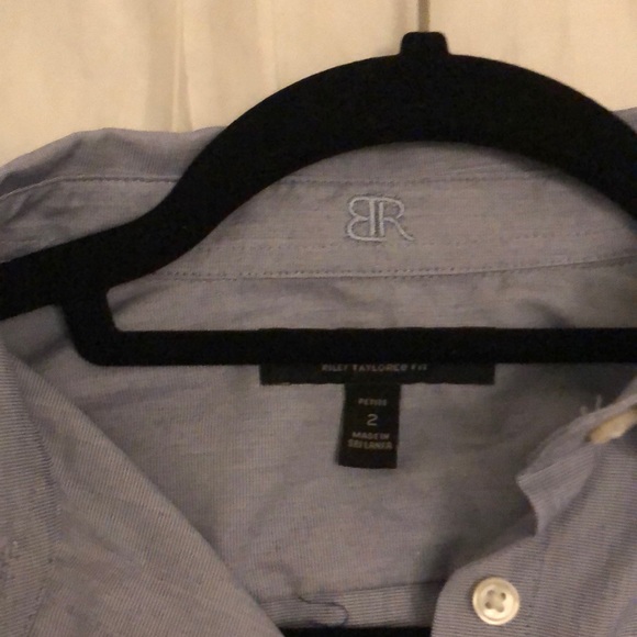 Banana Republic Chambray Riley Fit Dress Shirt - Picture 2 of 4